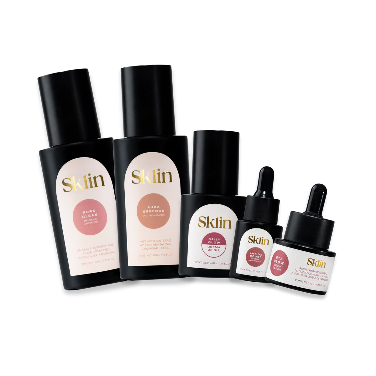 Morning Ritual Set de skincare de día SKLIN con sus productos
