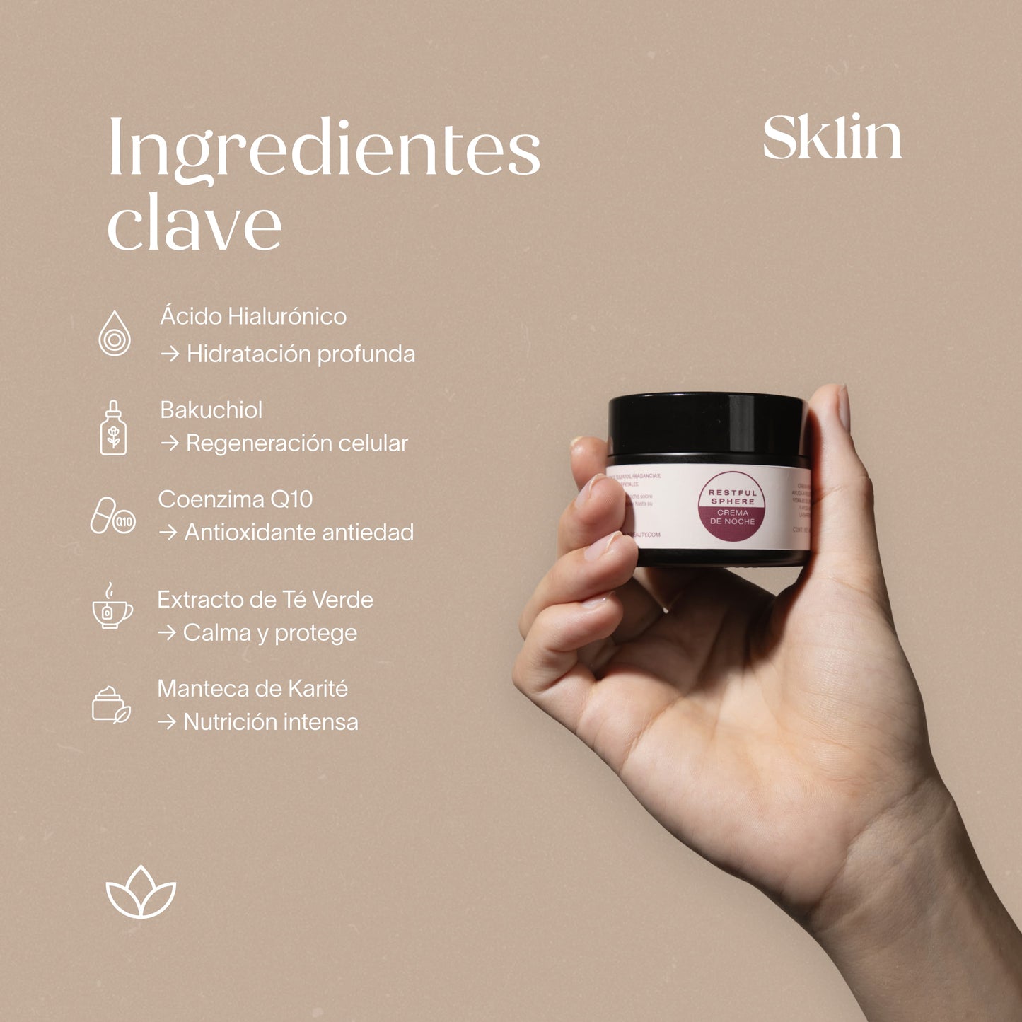 RESTFUL SPHERE  - Crema de noche